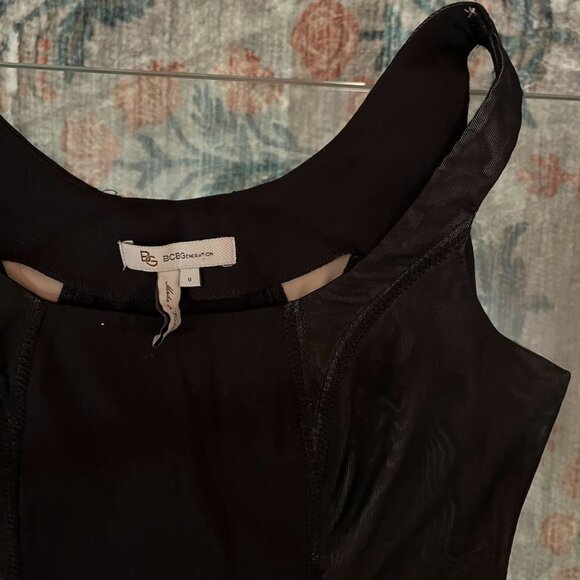 Vintage Mesh Paneled BCBG Sleeveless Top - Picture 2 of 4